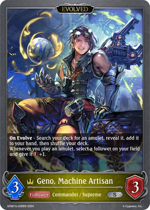 Geno, Machine Artisan (Evolved) (GFB01b-036EN) [Gloryfinder Bundle 01: Guide to Glory] - Bushiroad - Card Brawlers | Quebec | Canada |