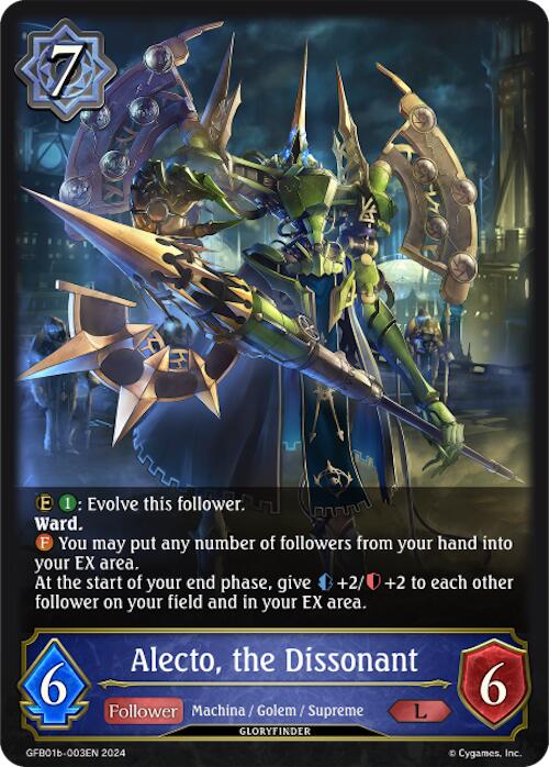 Alecto, the Dissonant (GFB01b-003EN) [Gloryfinder Bundle 01: Guide to Glory] - Bushiroad - Card Brawlers | Quebec | Canada |