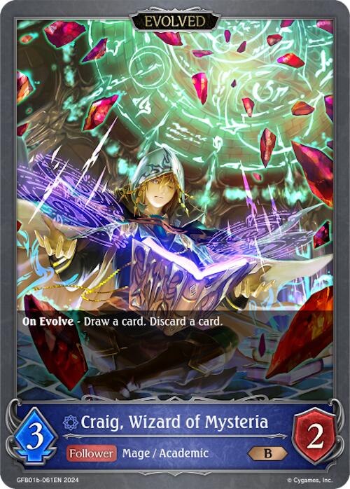 Craig, Wizard of Mysteria (Evolved) (GFB01b-061EN) [Gloryfinder Bundle 01: Guide to Glory] - Bushiroad - Card Brawlers | Quebec | Canada |
