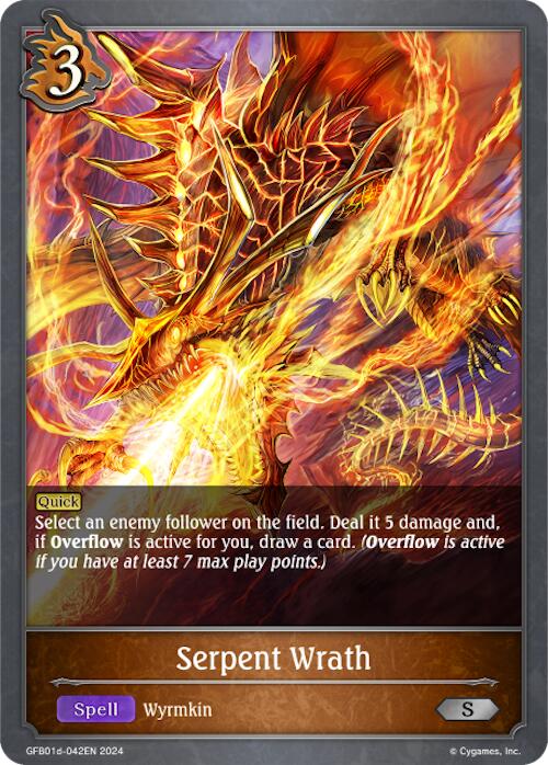 Serpent Wrath (GFB01d-042EN) [Gloryfinder Bundle 01: Guide to Glory] - Bushiroad - Card Brawlers | Quebec | Canada |