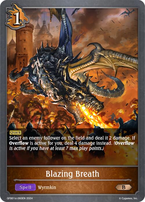 Blazing Brath (GFB01d-060EN) [Gloryfinder Bundle 01: Guide to Glory] - Bushiroad - Card Brawlers | Quebec | Canada |