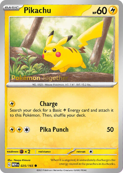 Pikachu (025/165) (PokePost Promo) [Scarlet & Violet 151] - Pokémon - Card Brawlers | Quebec | Canada |