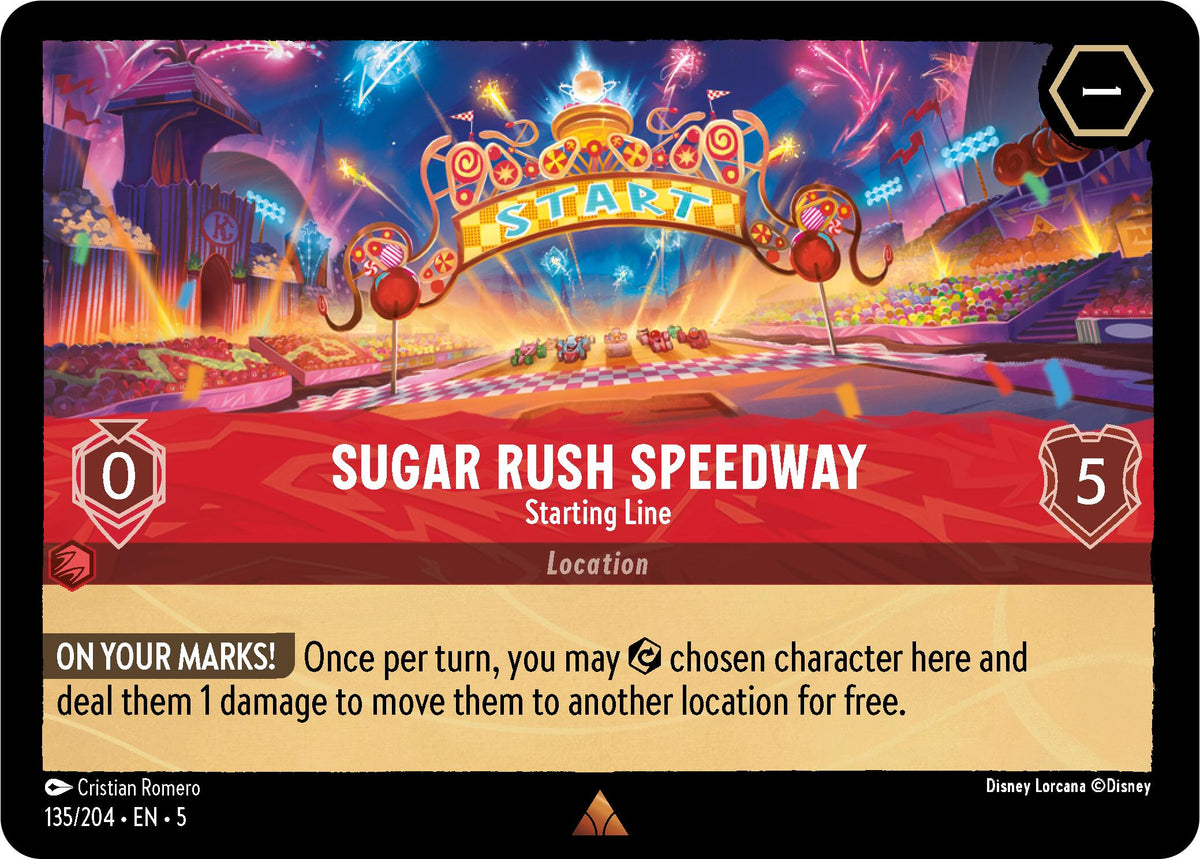 Sugar Rush Speedway - Starting Line (135/204) [Shimmering Skies] - Disney - Card Brawlers | Quebec | Canada |