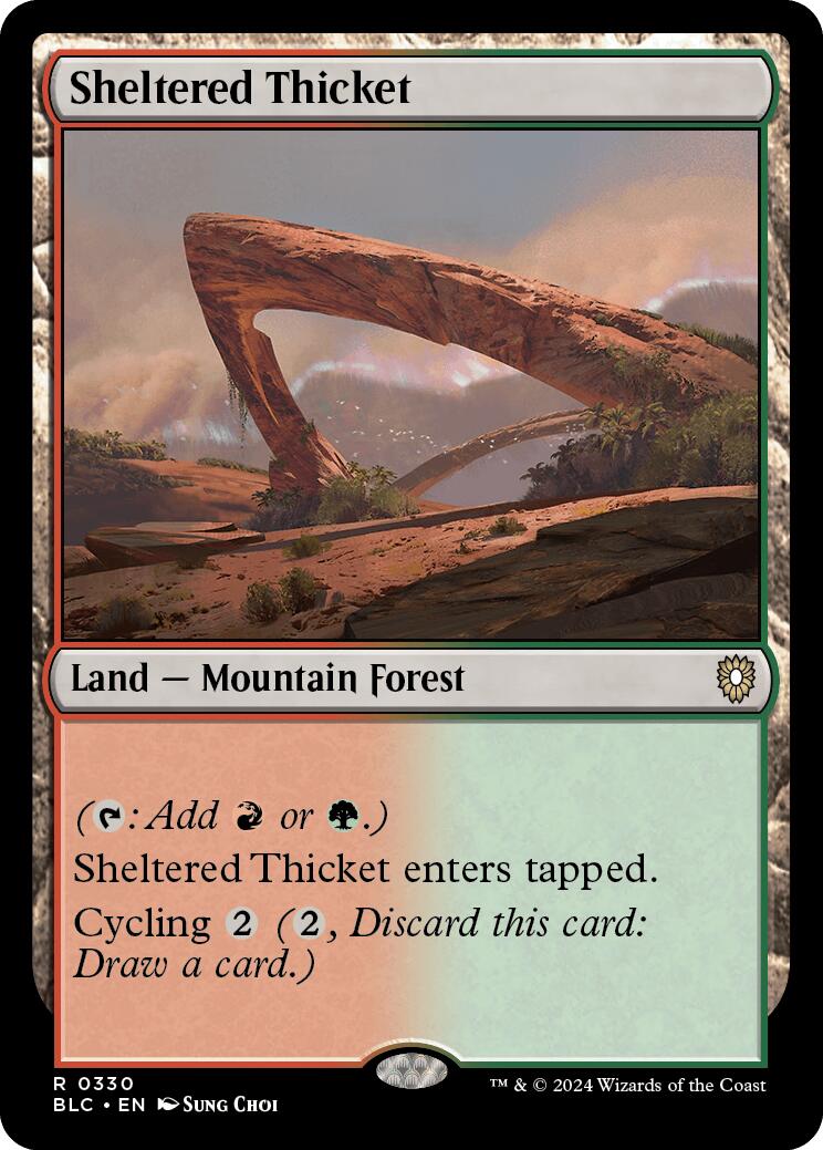 Sheltered Thicket [Bloomburrow Commander] - Magic: The Gathering - Card Brawlers | Quebec | Canada |