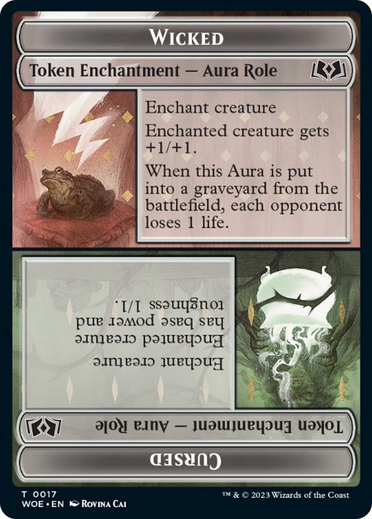 Wicked Role // Cursed Role Token [Wilds of Eldraine Tokens] - Magic: The Gathering - Card Brawlers | Quebec | Canada |