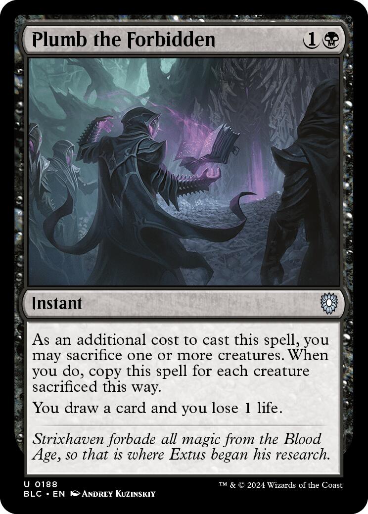 Plumb the Forbidden [Bloomburrow Commander] - Magic: The Gathering - Card Brawlers | Quebec | Canada |