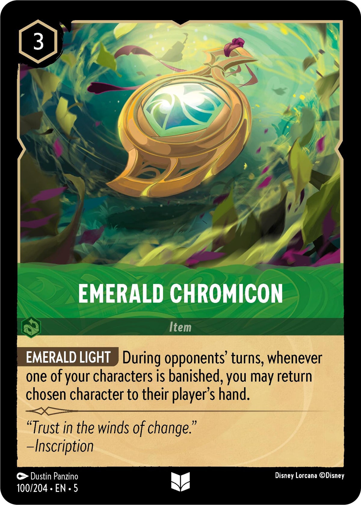 Emerald Chromicon (100/204) [Shimmering Skies] - Disney - Card Brawlers | Quebec | Canada |