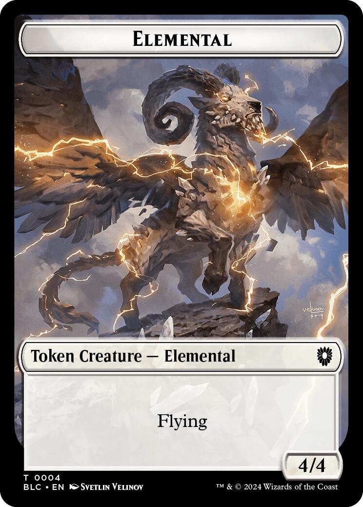 Elemental // Shark Double-Sided Token [Bloomburrow Commander Tokens] - Magic: The Gathering - Card Brawlers | Quebec | Canada |