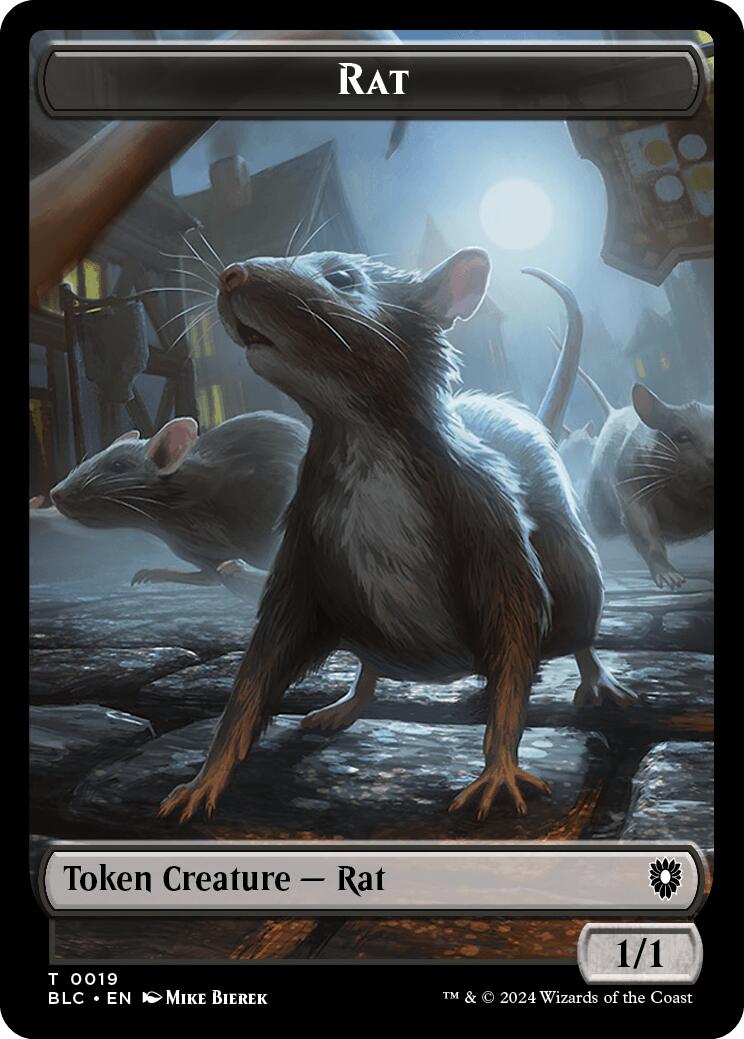 Rat // Raccoon Double-Sided Token [Bloomburrow Commander Tokens] - Magic: The Gathering - Card Brawlers | Quebec | Canada |