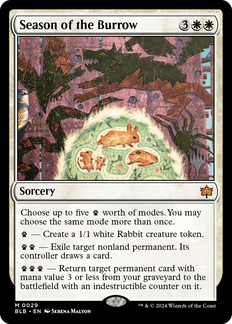 Season of the Burrow (Promo Pack) [Bloomburrow Promos] - Magic: The Gathering - Card Brawlers | Quebec | Canada |