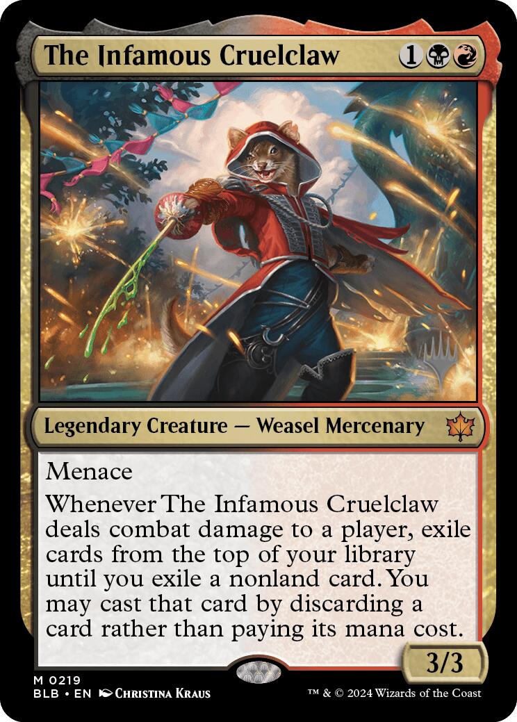 The Infamous Cruelclaw (Promo Pack) [Bloomburrow Promos] - Magic: The Gathering - Card Brawlers | Quebec | Canada |