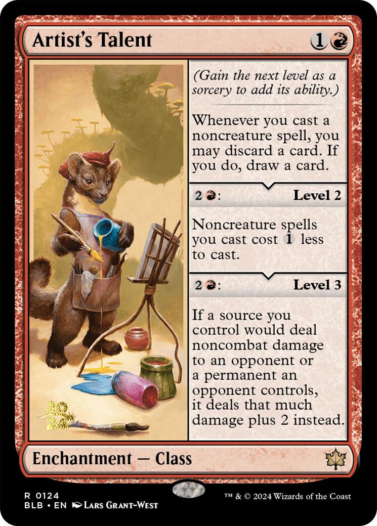 Artist's Talent [Bloomburrow Prerelease Promos] - Magic: The Gathering - Card Brawlers | Quebec | Canada |
