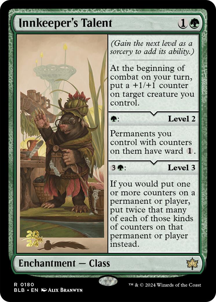 Innkeeper's Talent [Bloomburrow Prerelease Promos] - Magic: The Gathering - Card Brawlers | Quebec | Canada |