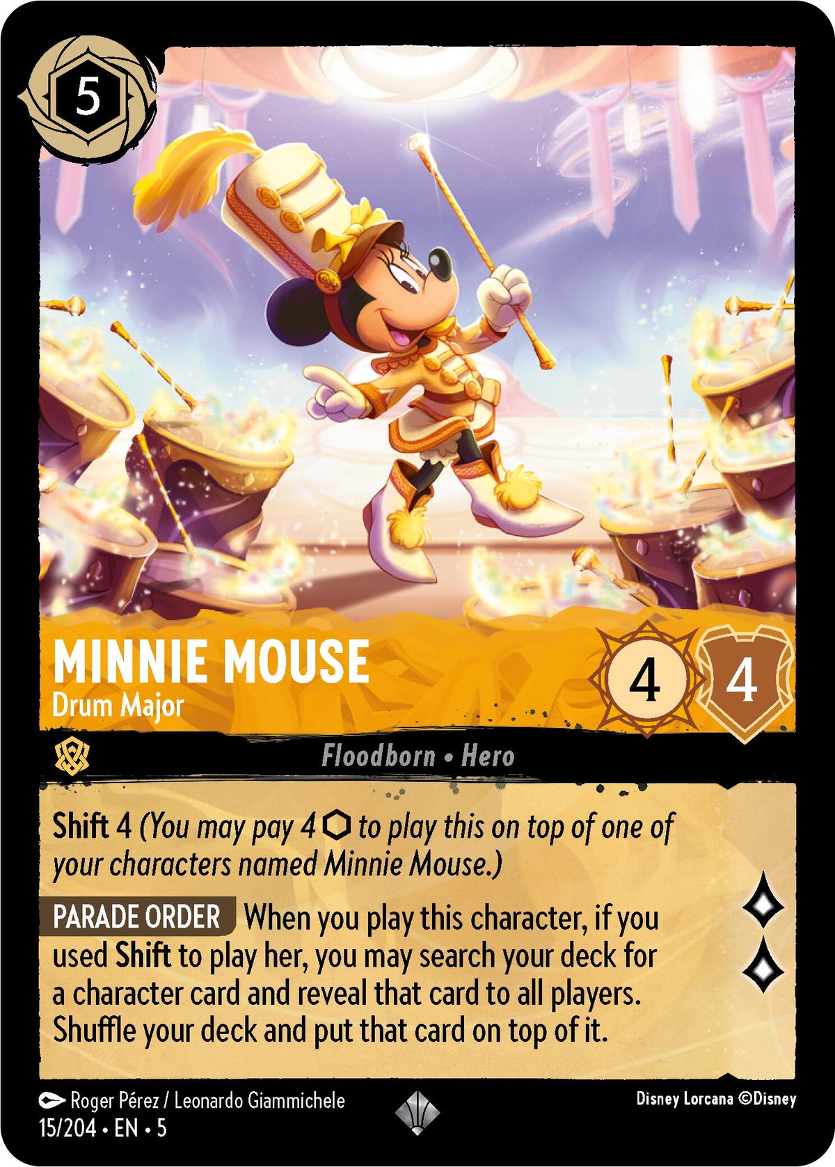 Minnie Mouse - Drum Major (15/204) [Shimmering Skies] - Disney - Card Brawlers | Quebec | Canada |