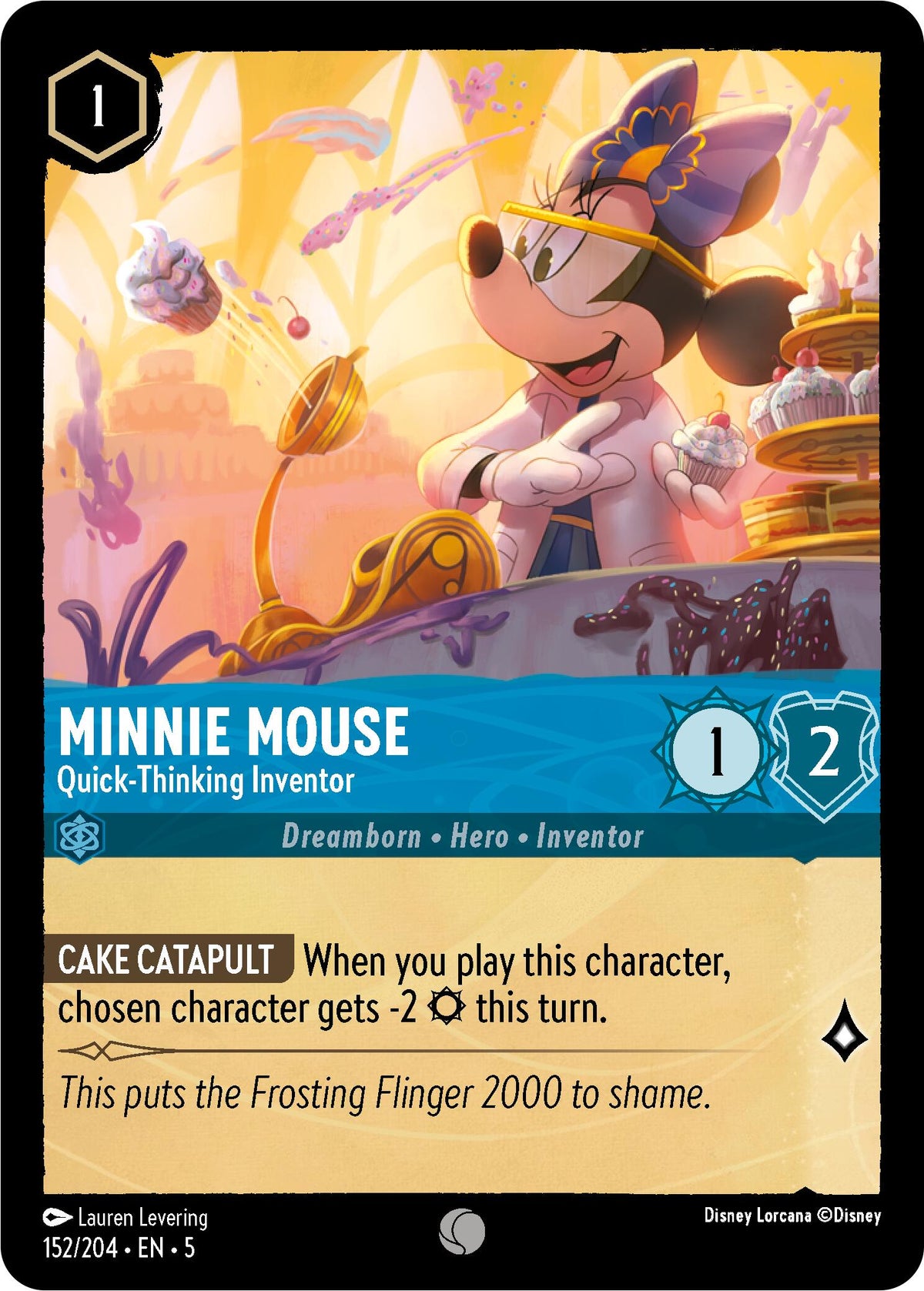Minnie Mouse - Quick-Thinking Inventor (152/204) [Shimmering Skies] - Disney - Card Brawlers | Quebec | Canada |