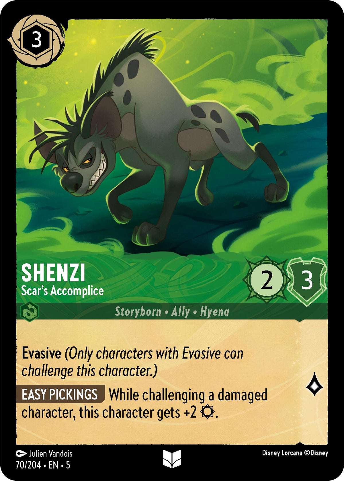 Shenzi - Scar's Accomplice (70/204) [Shimmering Skies] - Disney - Card Brawlers | Quebec | Canada |