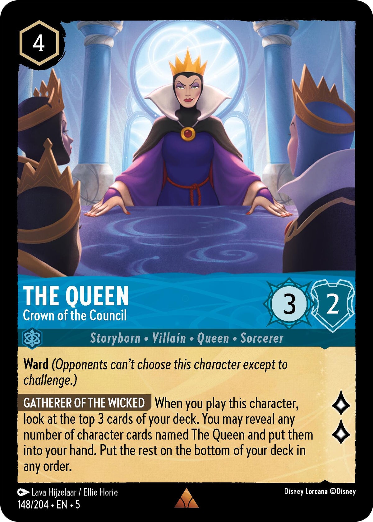 The Queen - Crown of the Council (148/204) [Shimmering Skies] - Disney - Card Brawlers | Quebec | Canada |