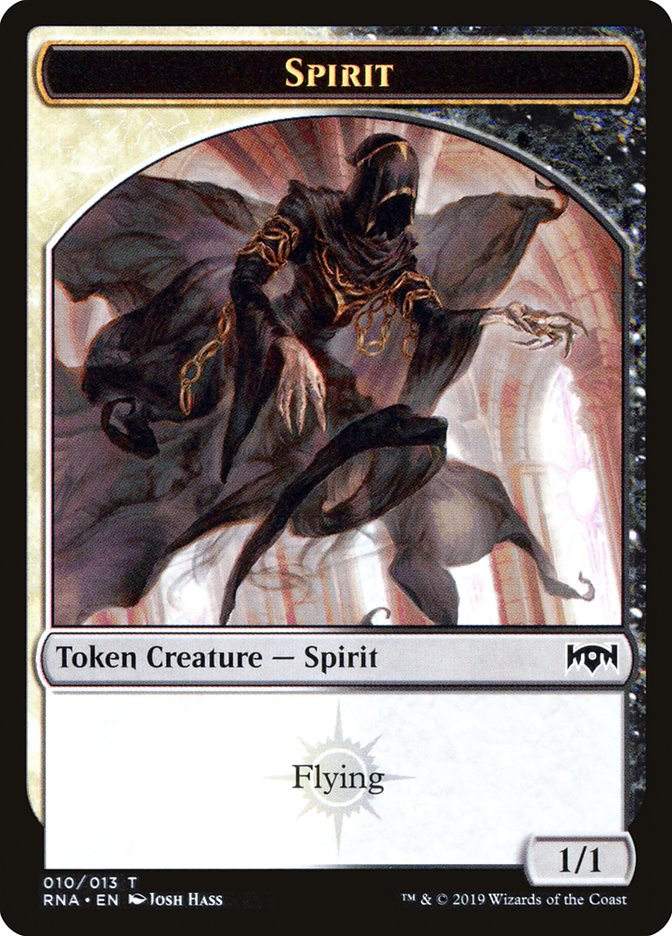 Spirit (002) // Spirit (010) Double-Sided Token [Ravnica Allegiance Guild Kit Tokens] - Magic: The Gathering - Card Brawlers | Quebec | Canada |