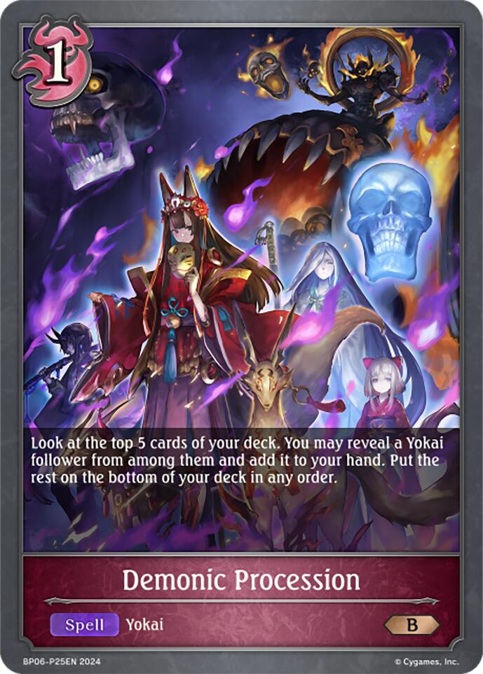 Demonic Procession - P25EN (Foil) (BP06-P25EN) [Paragons of the Colosseum] - Bushiroad - Card Brawlers | Quebec | Canada |