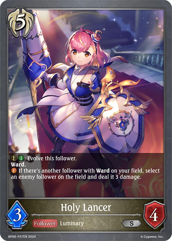 Holy Lancer - P27EN (Foil) (BP06-P27EN) [Paragons of the Colosseum] - Bushiroad - Card Brawlers | Quebec | Canada |