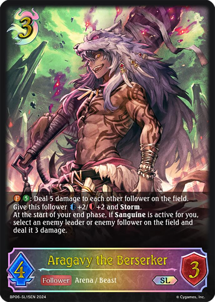 Aragavy the Berserker (BP06-SL15EN) [Paragons of the Colosseum] - Bushiroad - Card Brawlers | Quebec | Canada |