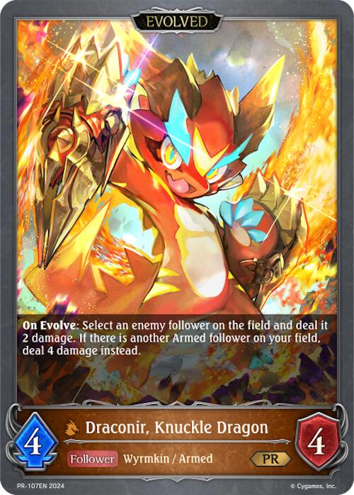 Draconir, Knuckle Dragon (Evolved) (PR-107EN) [Promotional Cards] - Bushiroad - Card Brawlers | Quebec | Canada |
