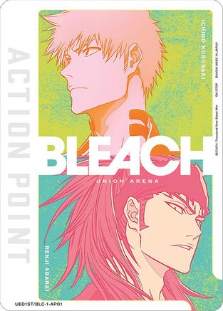 Action Point Card (AP01) (Ichigo Kurosaki/Renji Abarai) (UE01ST/BLC-1-AP01) - UE01ST BLEACH ThousandYear Blood War Starter Deck