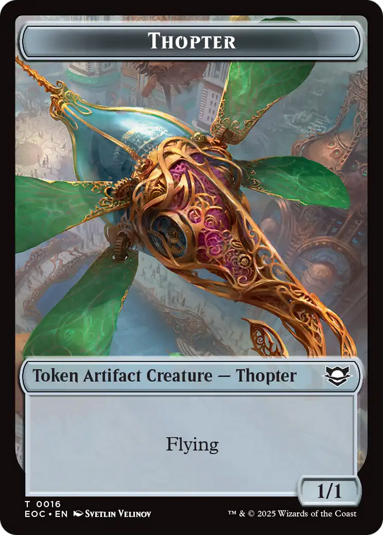Thopter // Gnome Double-Sided Token [Edge of Eternities Commander Tokens] - Magic: The Gathering - Card Brawlers | Quebec | Canada |