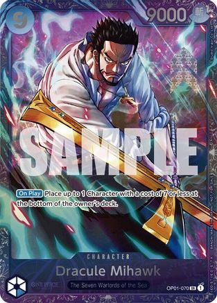 Dracule Mihawk (Treasure Cup 2024) (OP01-070) - One Piece Promotion Cards Foil