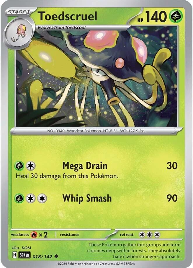 Toedscruel (018/142) [Scarlet & Violet: Stellar Crown] - Pokémon - Card Brawlers | Quebec | Canada |