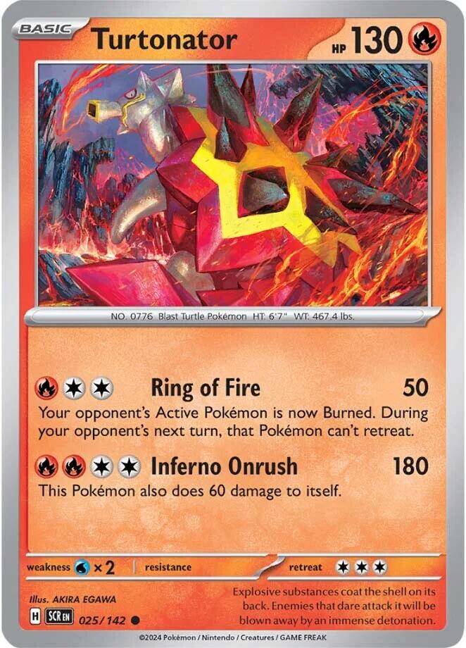 Turtonator (025/142) [Scarlet & Violet: Stellar Crown] - Pokémon - Card Brawlers | Quebec | Canada |