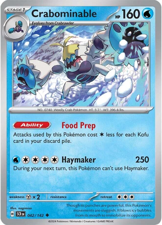 Crabominable (042/142) [Scarlet & Violet: Stellar Crown] - Pokémon - Card Brawlers | Quebec | Canada |