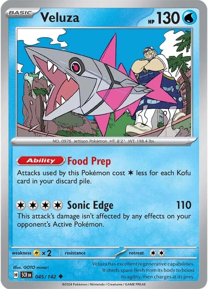 Veluza (045/142) [Scarlet & Violet: Stellar Crown] - Pokémon - Card Brawlers | Quebec | Canada |