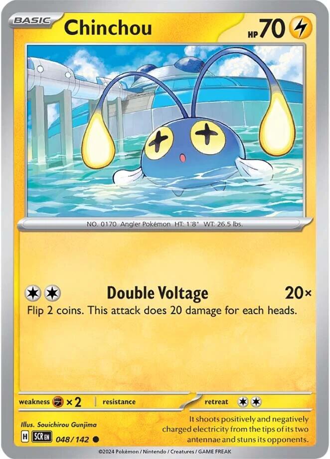 Chinchou (048/142) [Scarlet & Violet: Stellar Crown] - Pokémon - Card Brawlers | Quebec | Canada |