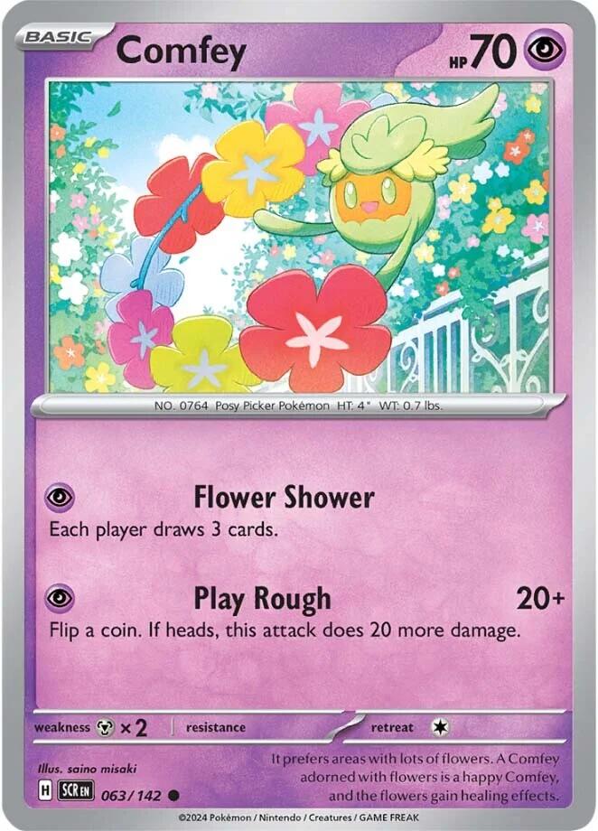 Comfey (063/142) [Scarlet & Violet: Stellar Crown] - Pokémon - Card Brawlers | Quebec | Canada |