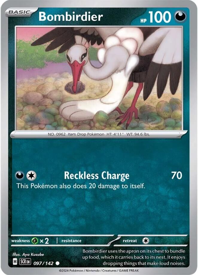 Bombirdier (097/142) [Scarlet & Violet: Stellar Crown] - Pokémon - Card Brawlers | Quebec | Canada |