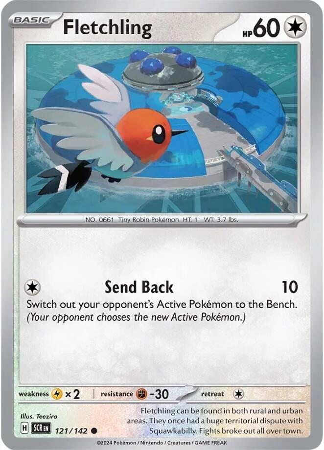 Fletchling (121/142) [Scarlet & Violet: Stellar Crown] - Pokémon - Card Brawlers | Quebec | Canada |
