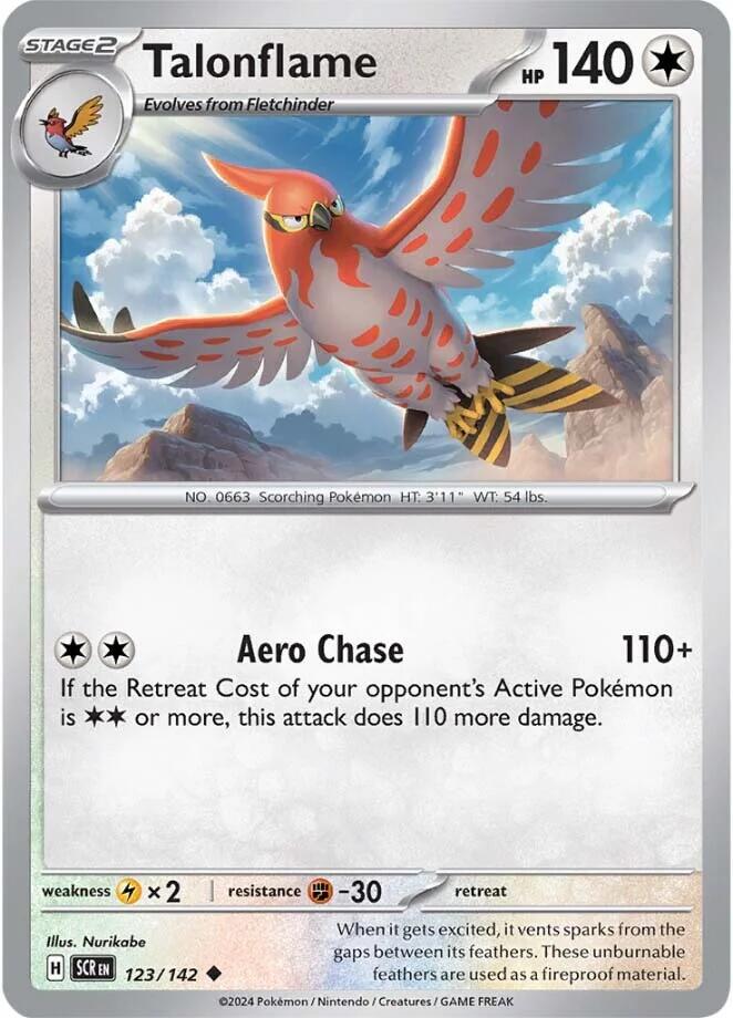 Talonflame (123/142) [Scarlet & Violet: Stellar Crown] - Pokémon - Card Brawlers | Quebec | Canada |