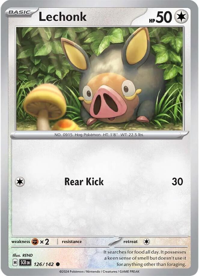 Lechonk (126/142) [Scarlet & Violet: Stellar Crown] - Pokémon - Card Brawlers | Quebec | Canada |