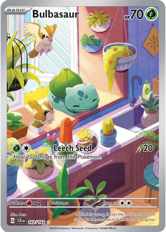 Bulbasaur (143/142) [Scarlet & Violet: Stellar Crown] - Pokémon - Card Brawlers | Quebec | Canada |