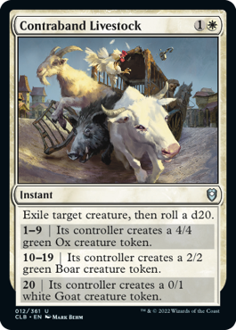 Contraband Livestock [Commander Legends: Battle for Baldur's Gate] - Magic: The Gathering - Card Brawlers | Quebec | Canada |