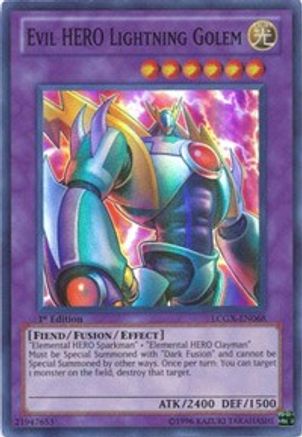 Evil HERO Lightning Golem [LCGX-EN068] Super Rare - Yu-Gi-Oh! - Card Brawlers | Quebec | Canada |