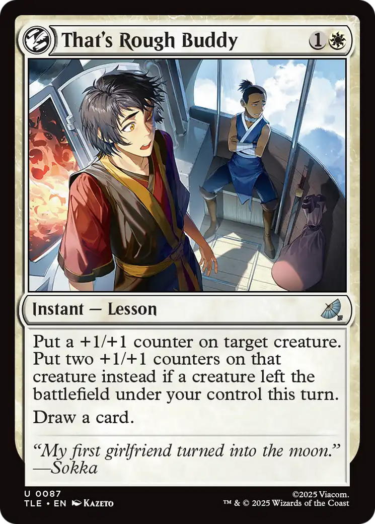 That's Rough Buddy [Avatar: The Last Airbender: Eternal-Legal] - Magic: The Gathering - Card Brawlers | Quebec | Canada |