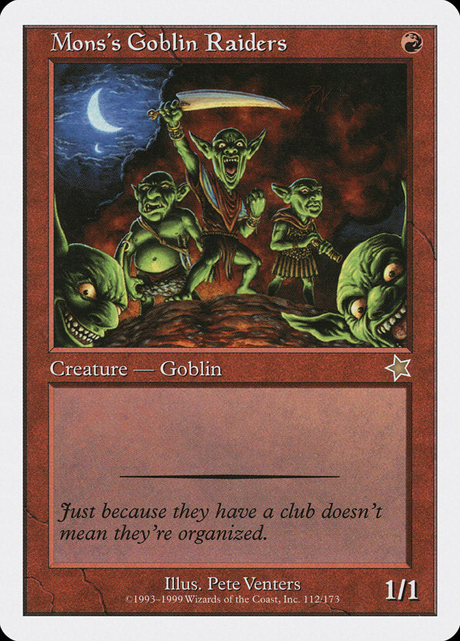 Mons's Goblin Raiders [Starter 1999] - Magic: The Gathering - Card Brawlers | Quebec | Canada |