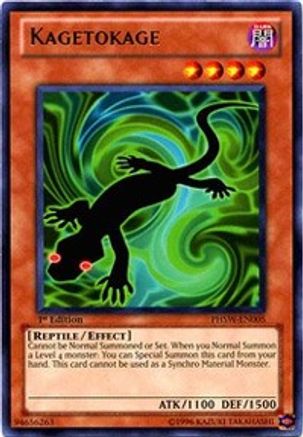 Kagetokage [PHSW-EN005] Rare - Yu-Gi-Oh! - Card Brawlers | Quebec | Canada |