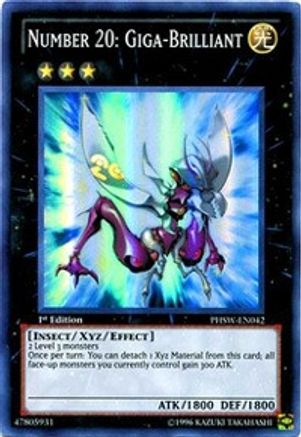 Number 20: Giga-Brilliant [PHSW-EN042] Super Rare - Yu-Gi-Oh! - Card Brawlers | Quebec | Canada |