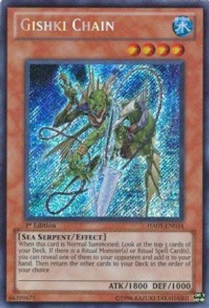 Gishki Chain [HA05-EN034] Secret Rare - Yu-Gi-Oh! - Card Brawlers | Quebec | Canada |