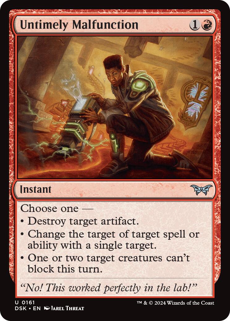 Untimely Malfunction [Duskmourn: House of Horror] - Magic: The Gathering - Card Brawlers | Quebec | Canada |
