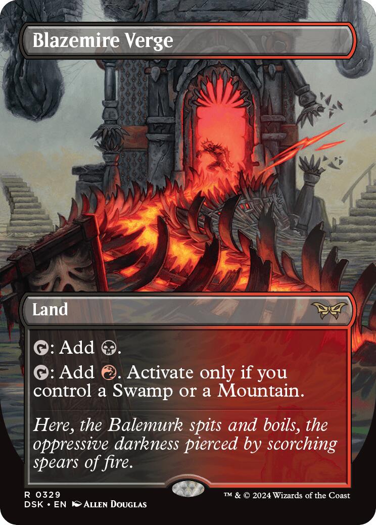 Blazemire Verge (Borderless) [Duskmourn: House of Horror] - Magic: The Gathering - Card Brawlers | Quebec | Canada |