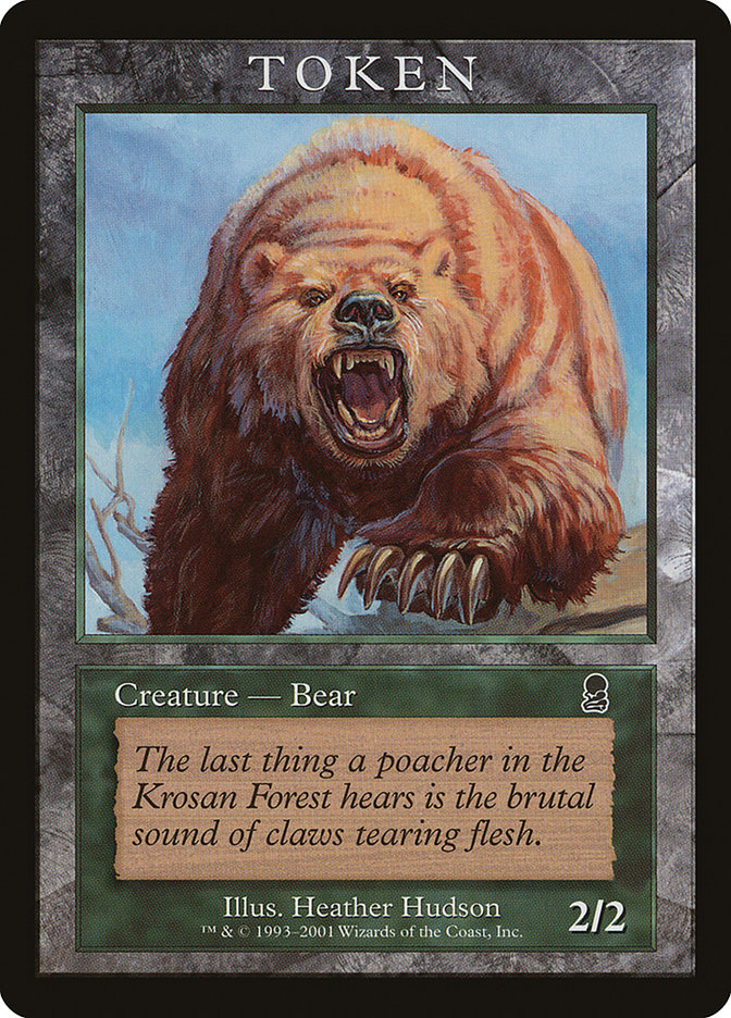 Bear Token [Magic Player Rewards 2001] - Magic: The Gathering - Card Brawlers | Quebec | Canada |